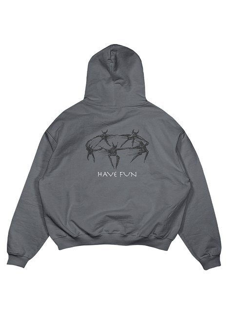 Купити Худі "have fun" grey (HF02TblGR-L-2) - Ціна: 1 450 ₴ від CUPAGE (Купаж)